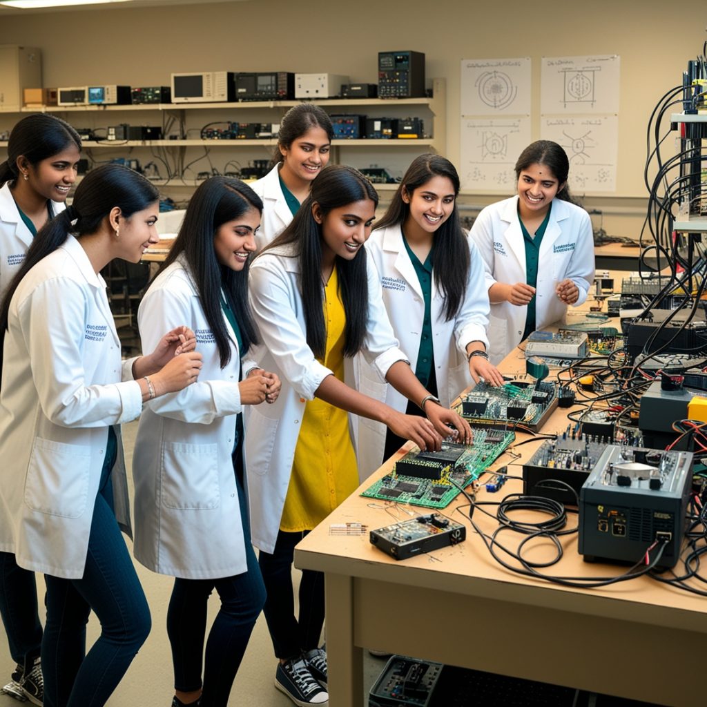 Electronics lab at rajeev college of professional education